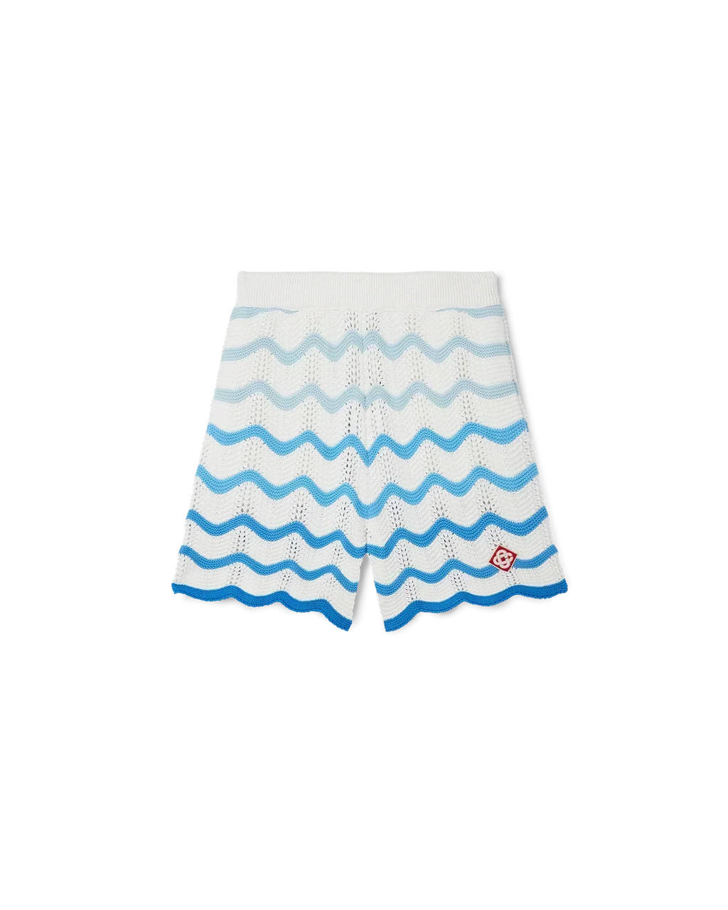 Wavy Gradient Crochet Shorts - Casablanca
