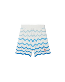 Wavy Gradient Crochet Shorts - Casablanca