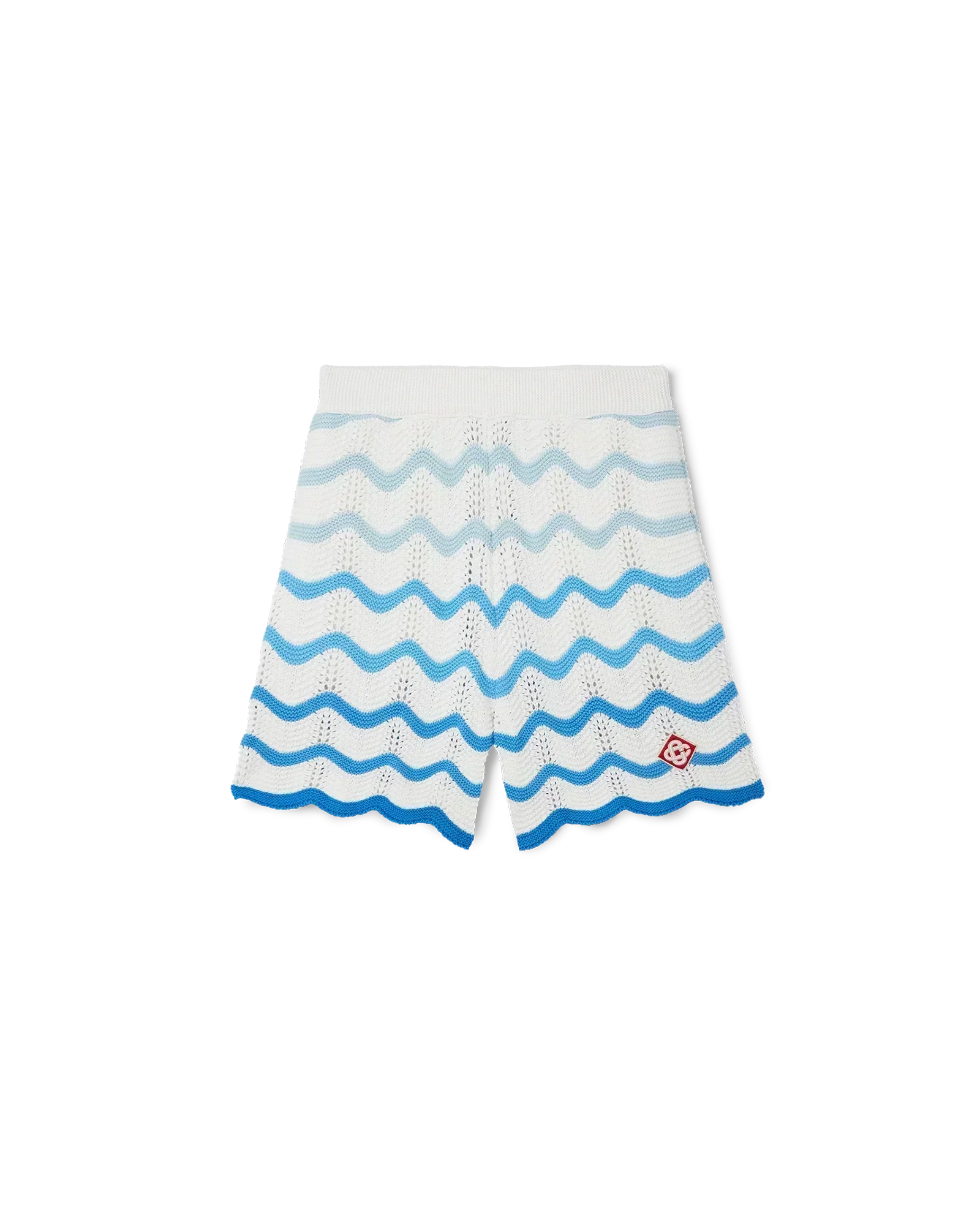 Wavy Gradient Crochet Shorts - Casablanca