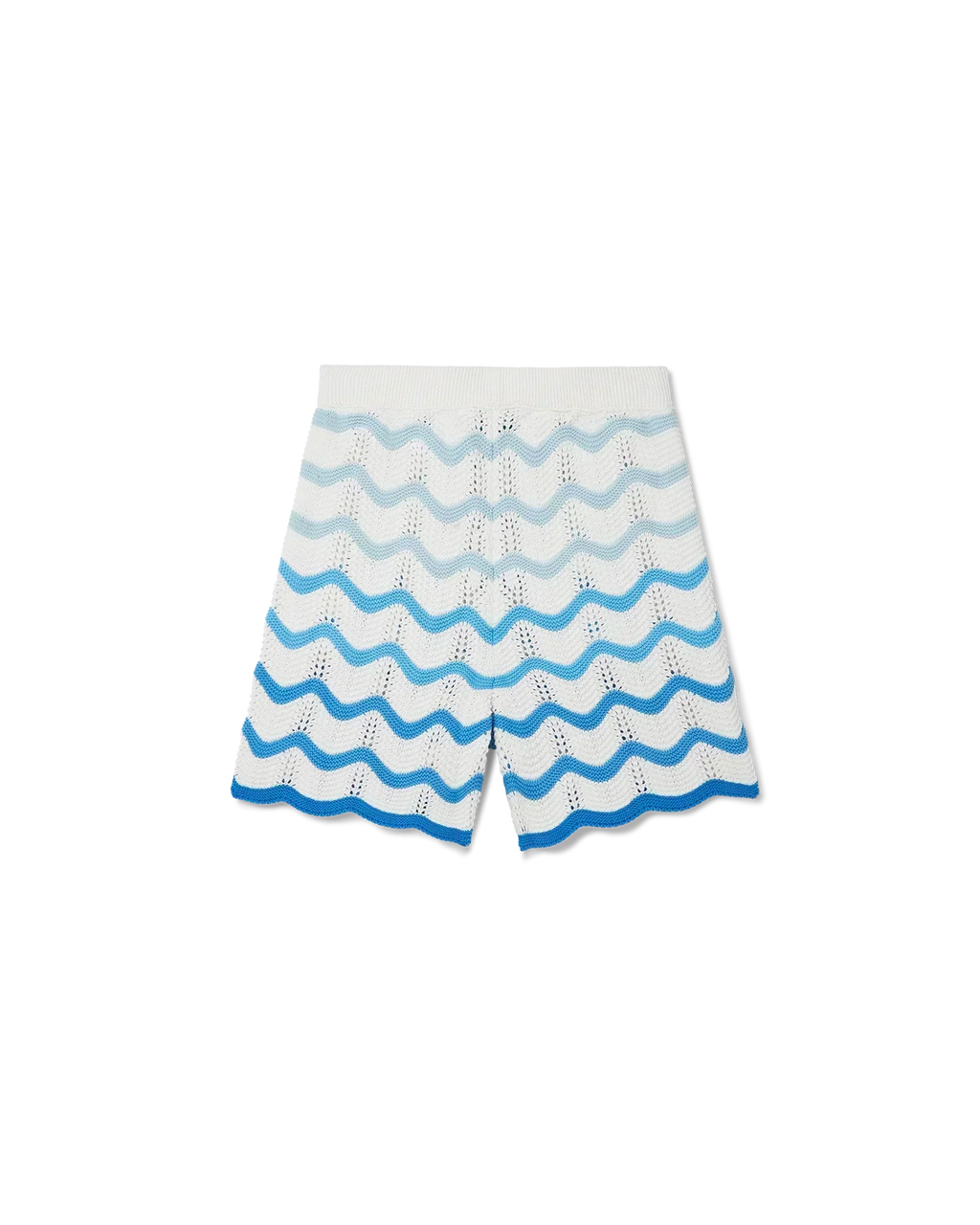 Wavy Gradient Crochet Shorts - Casablanca