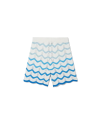 Wavy Gradient Crochet Shorts - Casablanca