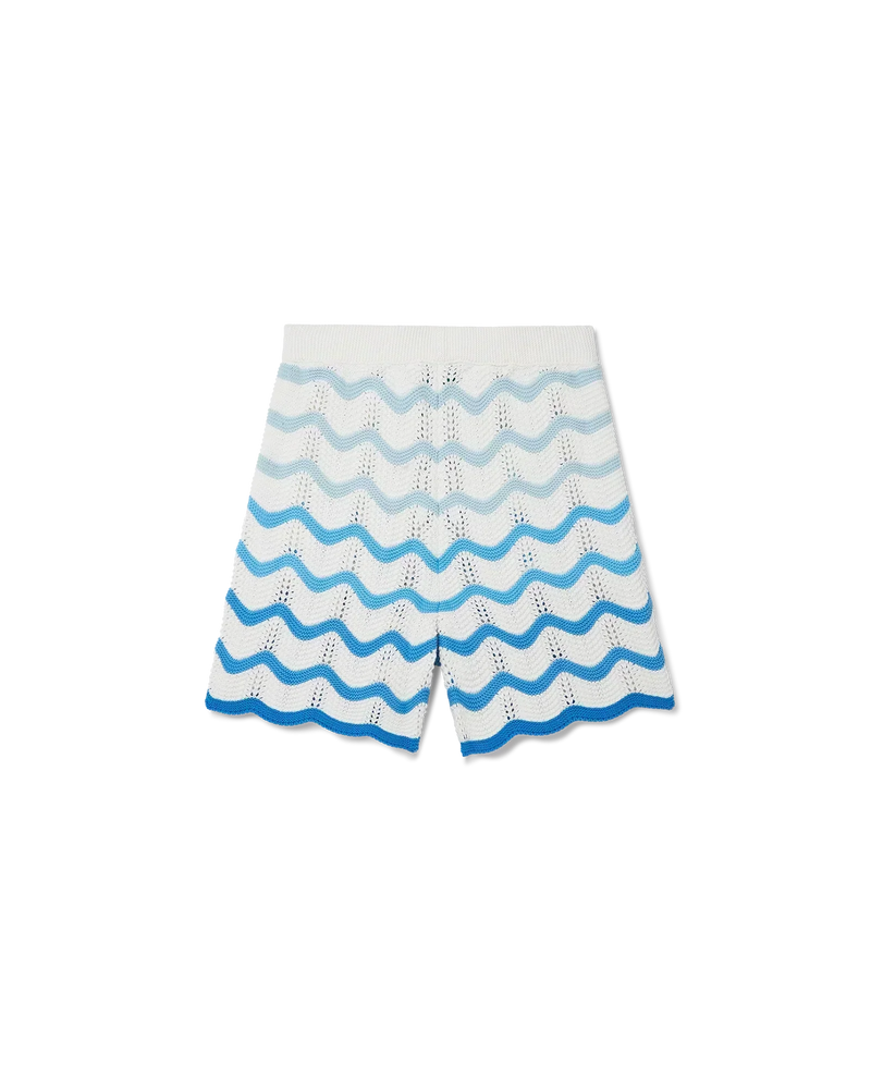 Wavy Gradient Crochet Shorts - Casablanca