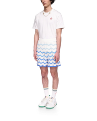 Wavy Gradient Crochet Shorts - Casablanca