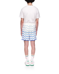 Wavy Gradient Crochet Shorts - Casablanca