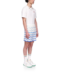 Wavy Gradient Crochet Shorts - Casablanca