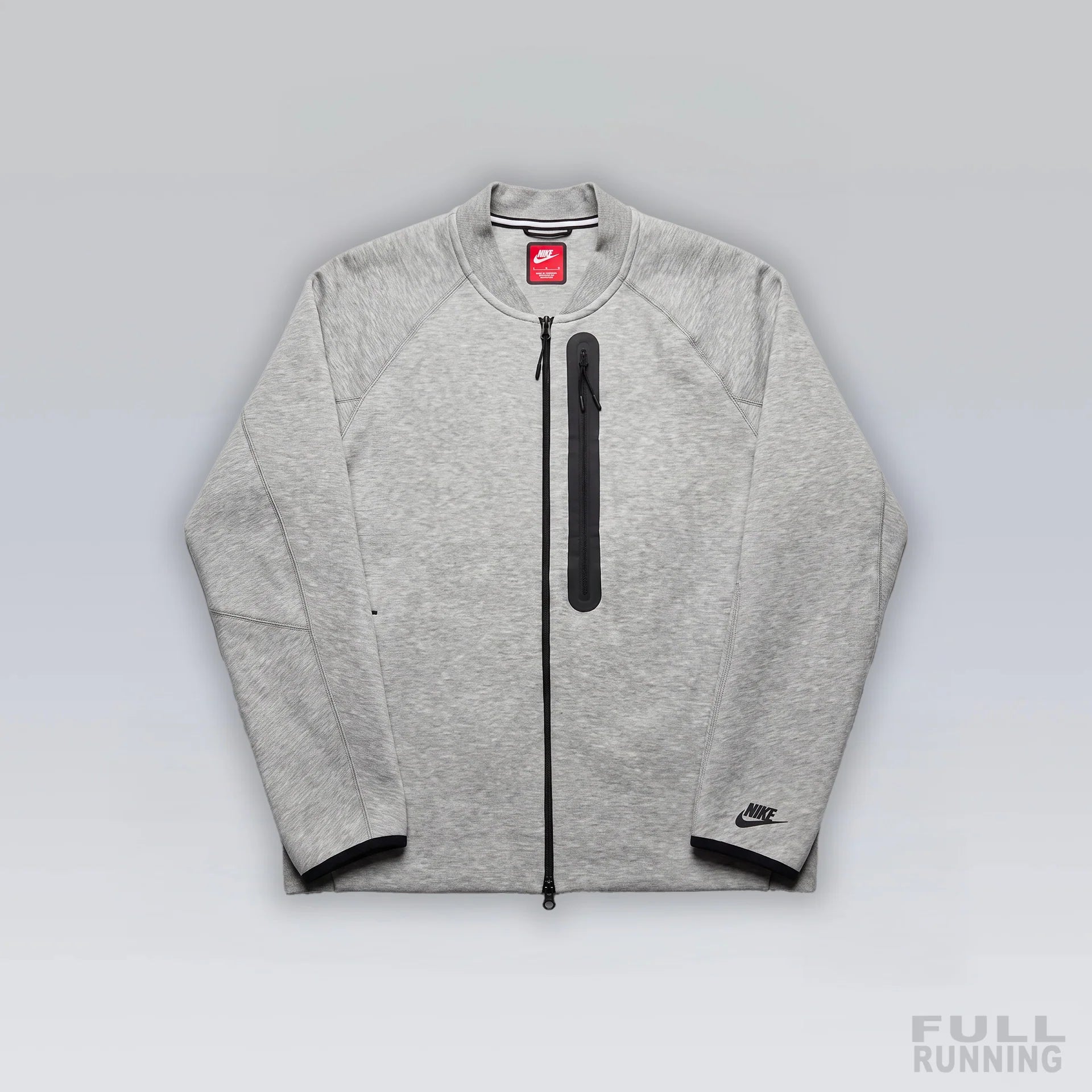 Sweat Zippé Tech Fleece "Aviateur" Gris