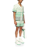 Wavy Gradient Crochet Shorts - Casablanca (2)