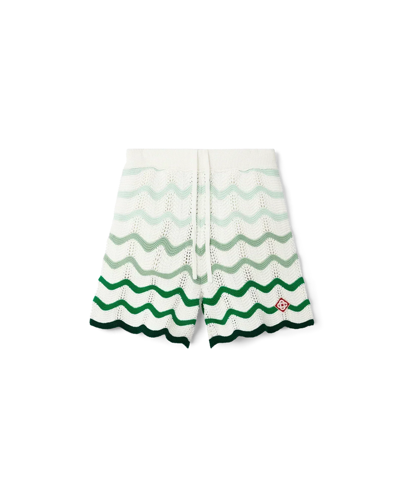 Wavy Gradient Crochet Shorts - Casablanca (2)