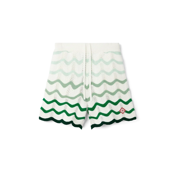 Wavy Gradient Crochet Shorts - Casablanca (2)
