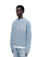 Pull CB Logo Knit Bleu CIel