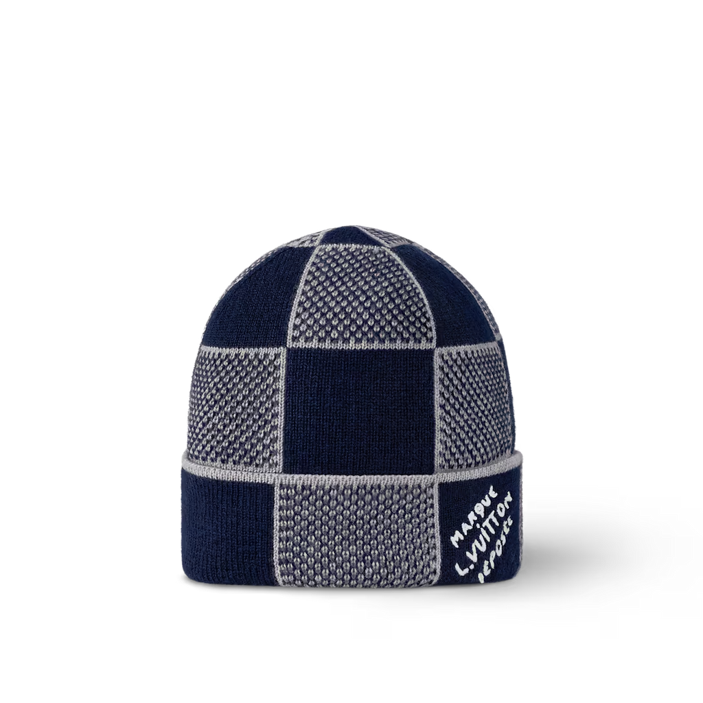 Bonnet et Écharpe Damier Heritage Bleu