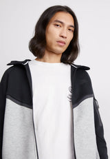 Nike Tech Fleece Zippé Noir Et Gris