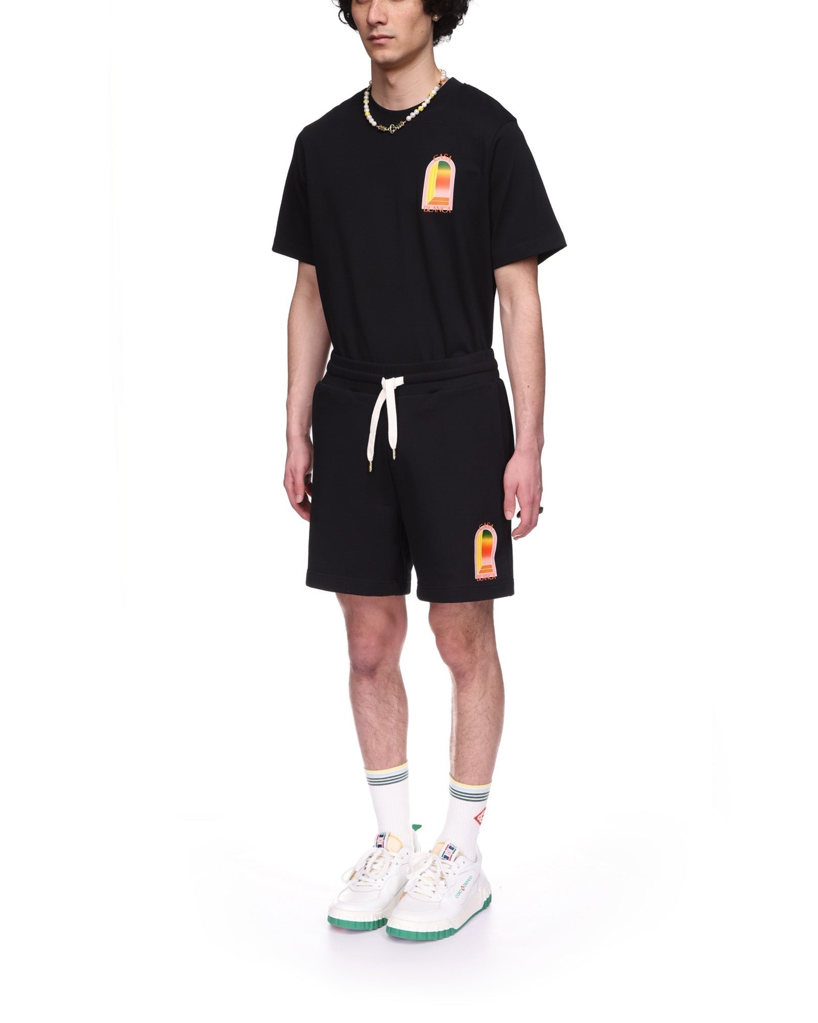 Gradient L'Arche Sweatshorts - Casablanca (2)