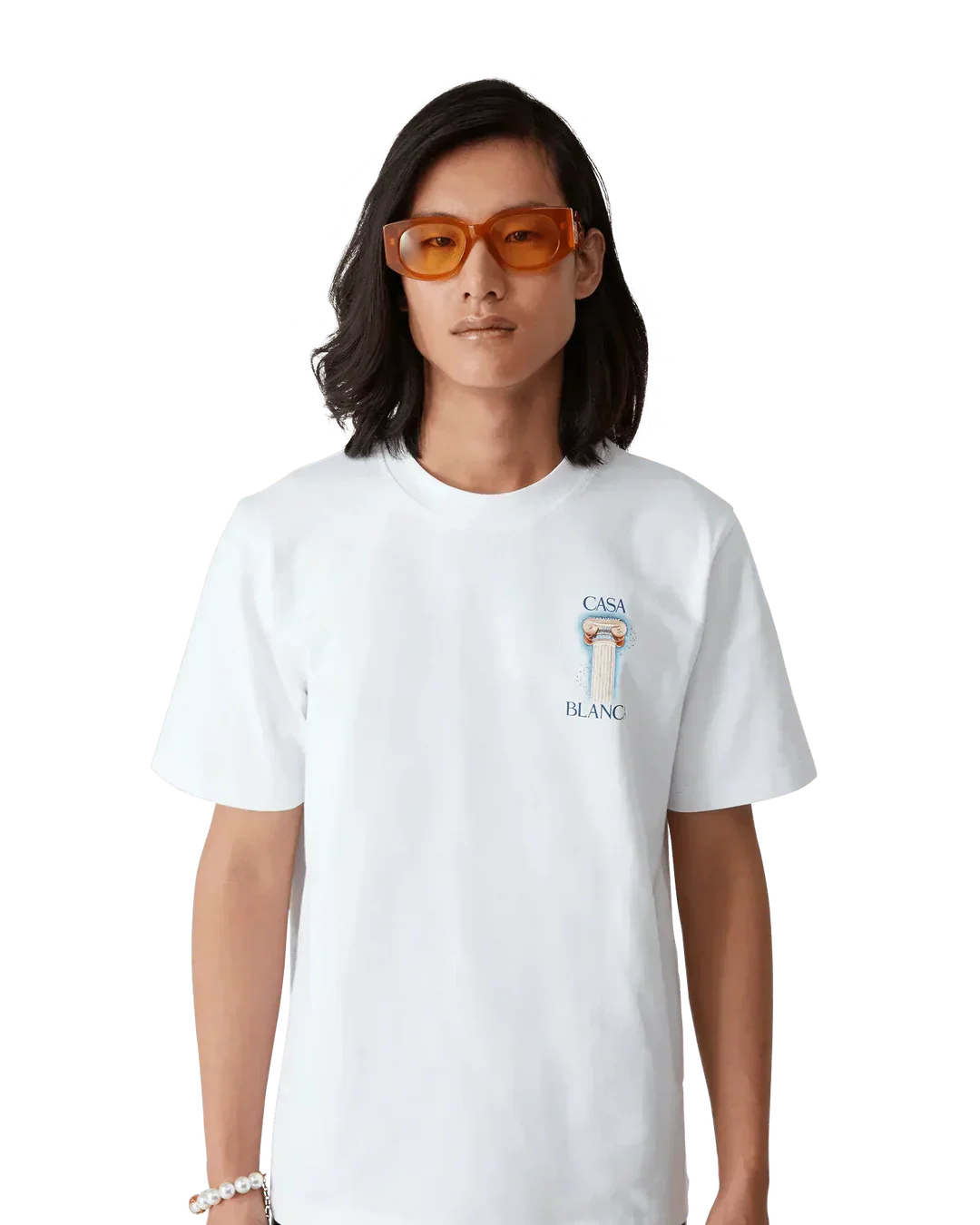 T-Shirt Casablanca La Colonne Blanc