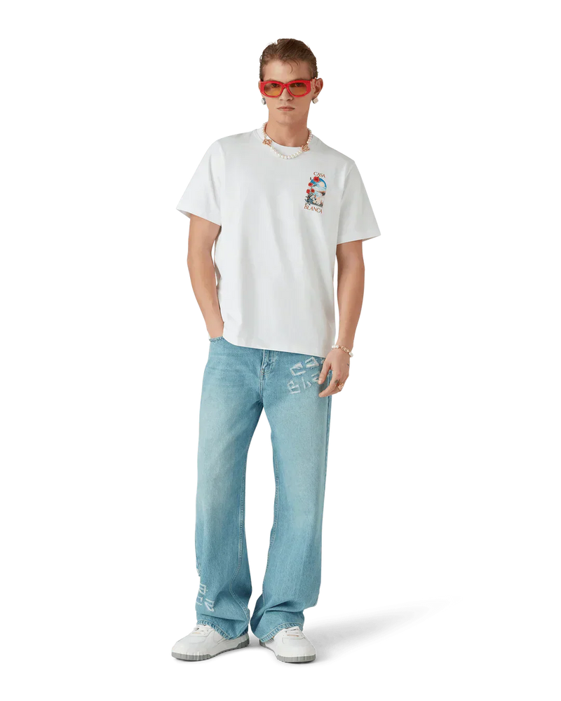 T-Shirt Casablanca LA DAYS Blanc