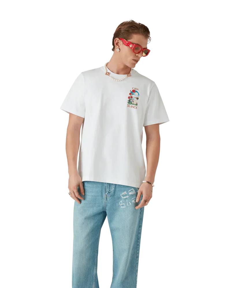 T-Shirt Casablanca LA DAYS Blanc