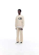 Pull CB Logo Knit Beige