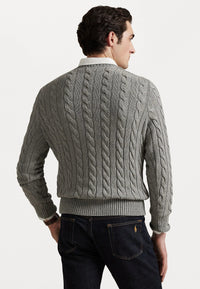 Pull Ralph Lauren En Laine Gris