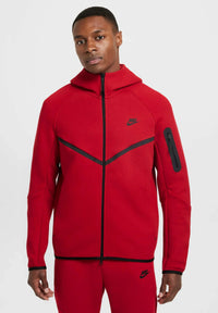 Nike Tech Fleece Zippé Rouge