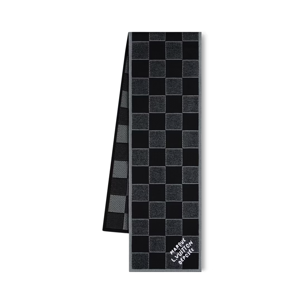 Bonnet et Écharpe Damier Heritage Noir