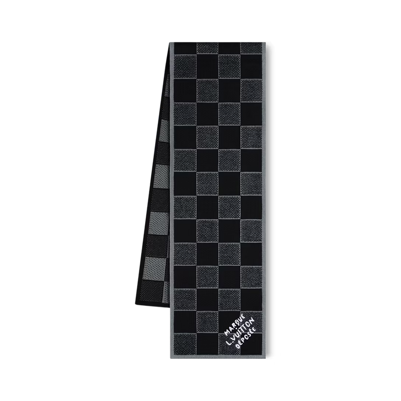 Bonnet et Écharpe Damier Heritage Noir