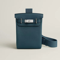 Hac a Dos PM backpack Bleu Tempête Hermes