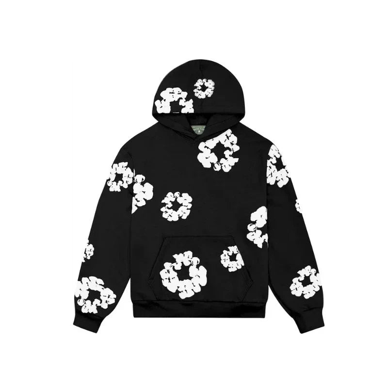 Pull Denim Tears The Cotton Wreath Noir Et Blanc