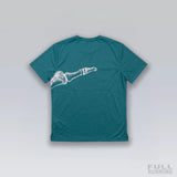 T-shirt de Running Division Squelette "MILER" Bleu