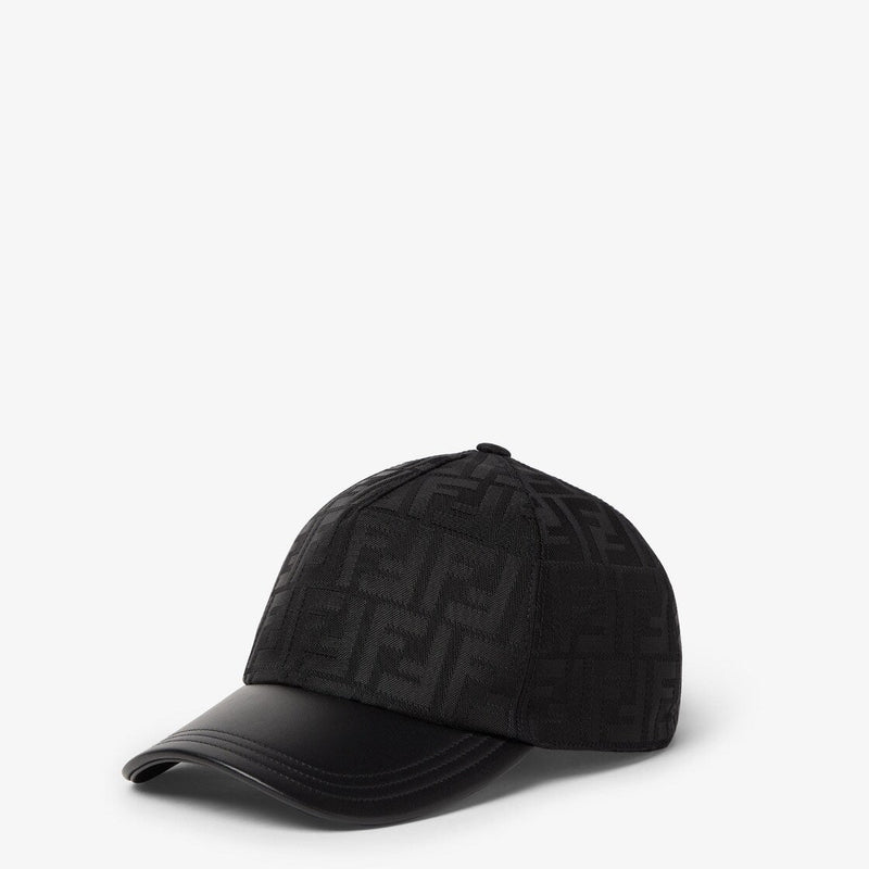 Casquette de baseball en nylon FF jacquard noir