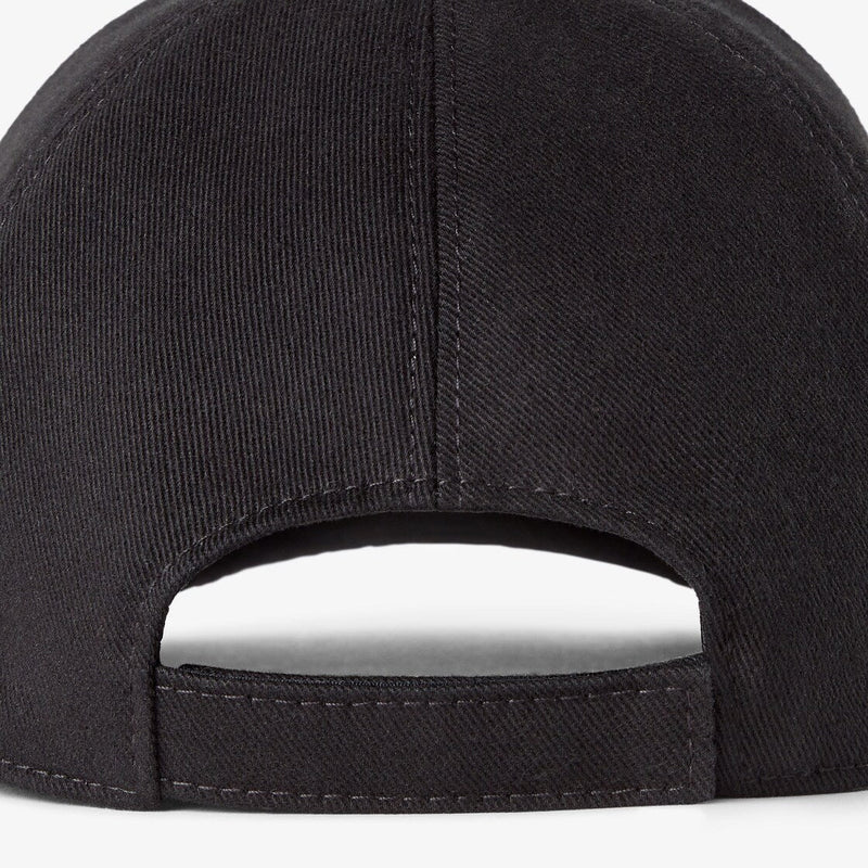 Casquette de baseball en coton noir