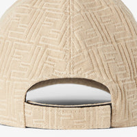 Casquette de baseball en coton FF beige