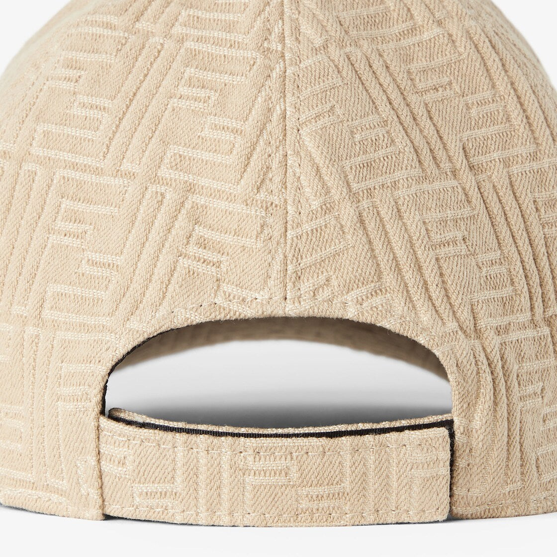 Casquette de baseball en coton FF beige