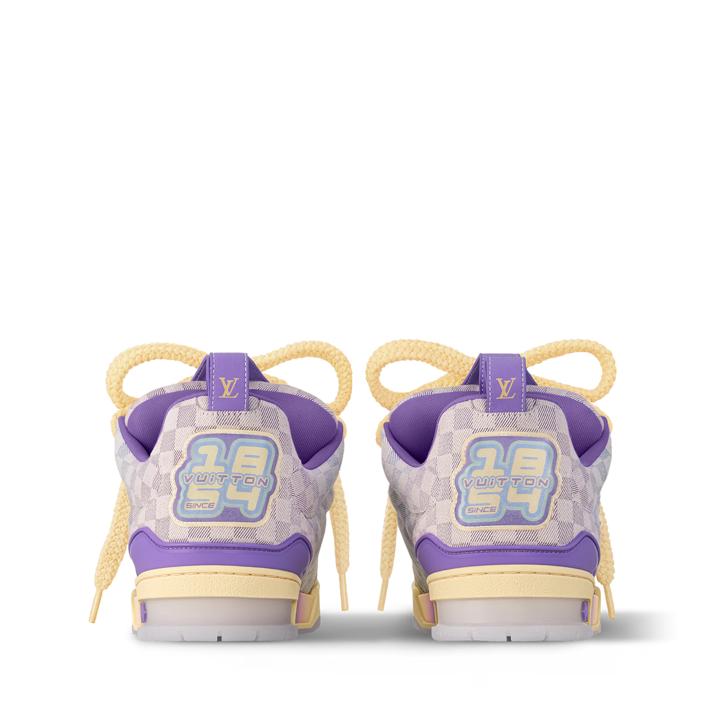 LV Skate Logo Incrusté Violet Et Multicolore