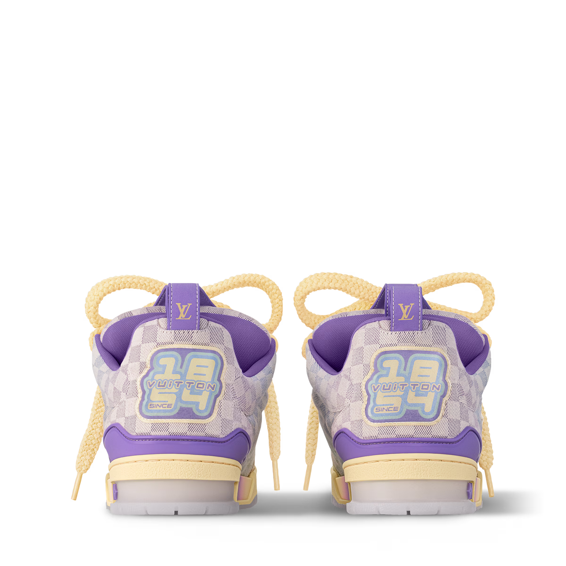 LV Skate Logo Incrusté Violet Et Multicolore