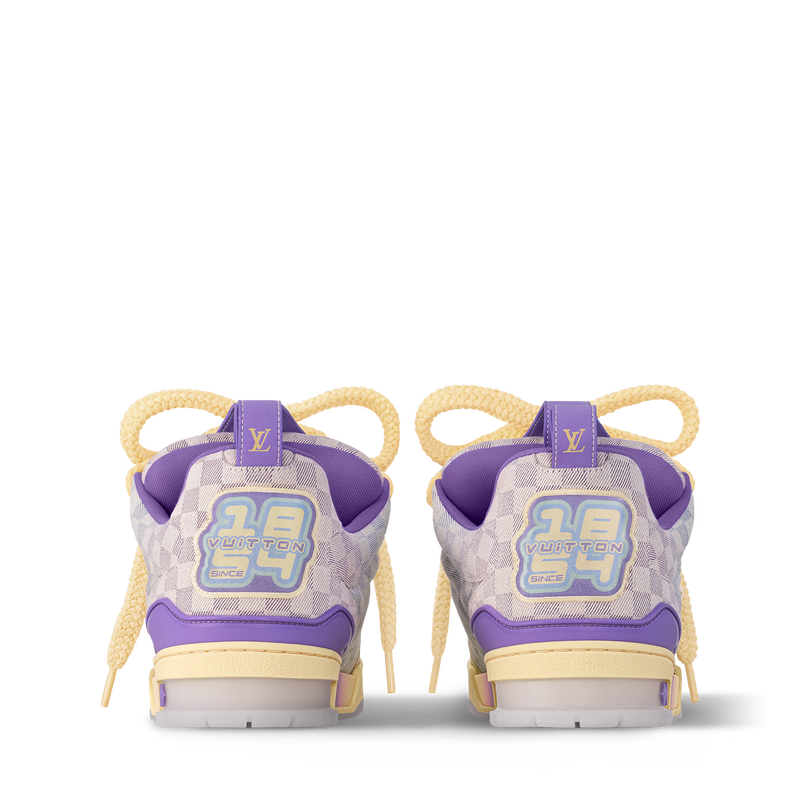 LV Skate Logo Incrusté Violet Et Multicolore