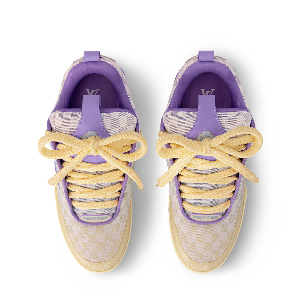 LV Skate Logo Incrusté Violet Et Multicolore
