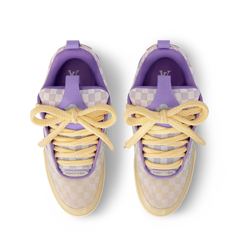 LV Skate Logo Incrusté Violet Et Multicolore