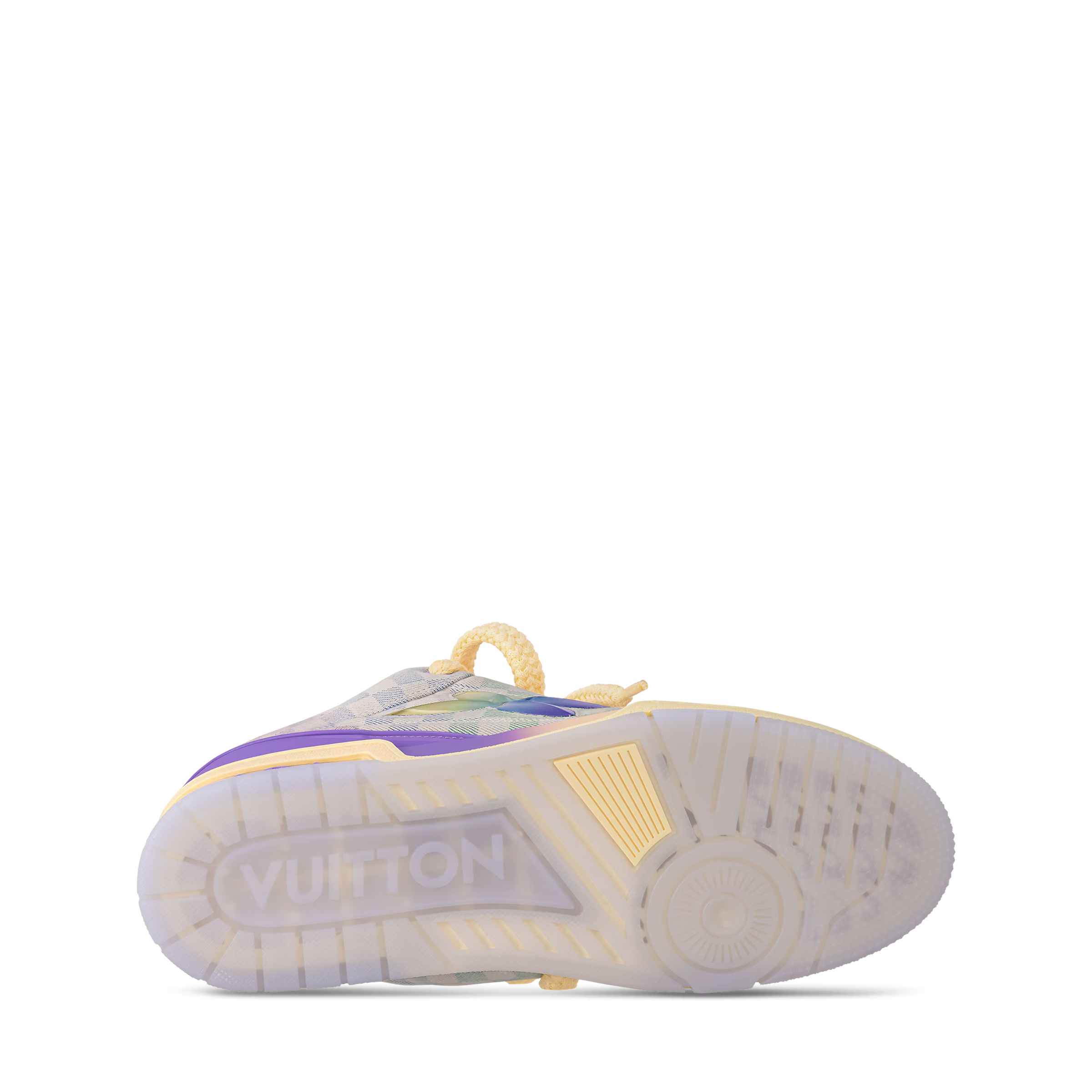 LV Skate Logo Incrusté Violet Et Multicolore