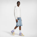 LV Skate Logo Incrusté Violet Et Multicolore