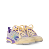 LV Skate Logo Incrusté Violet Et Multicolore