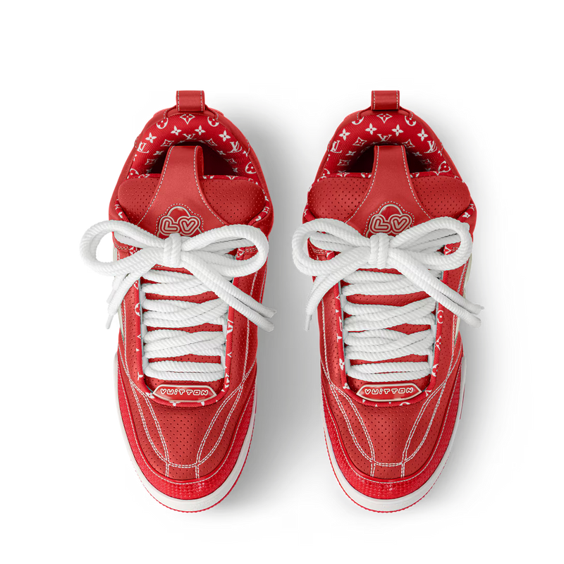 LV Skate Logo incrusté Rouge