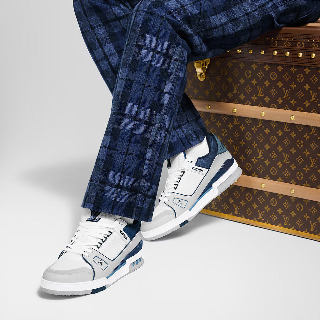 LV Trainer Bleu Et Gris