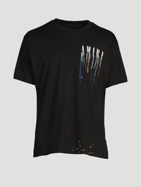 T-Shirt Amiri Noir Et Multicolore