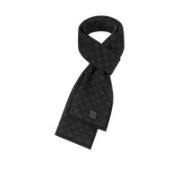 Bonnet et Écharpe Neo Petit Damier Noir