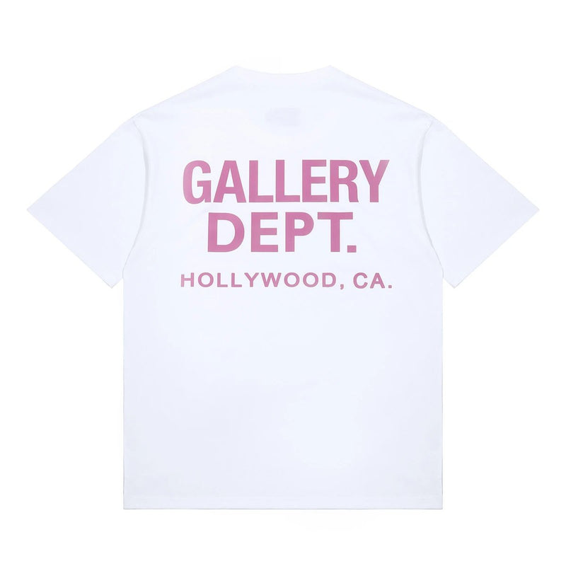 T-Shirt Gallery Dept. Blanc Et Rose