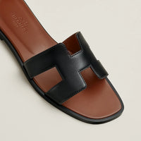 Sandales Oran Noir Et Gold