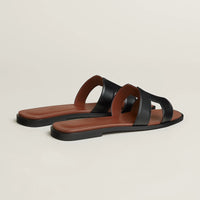 Sandales Oran Noir Et Gold