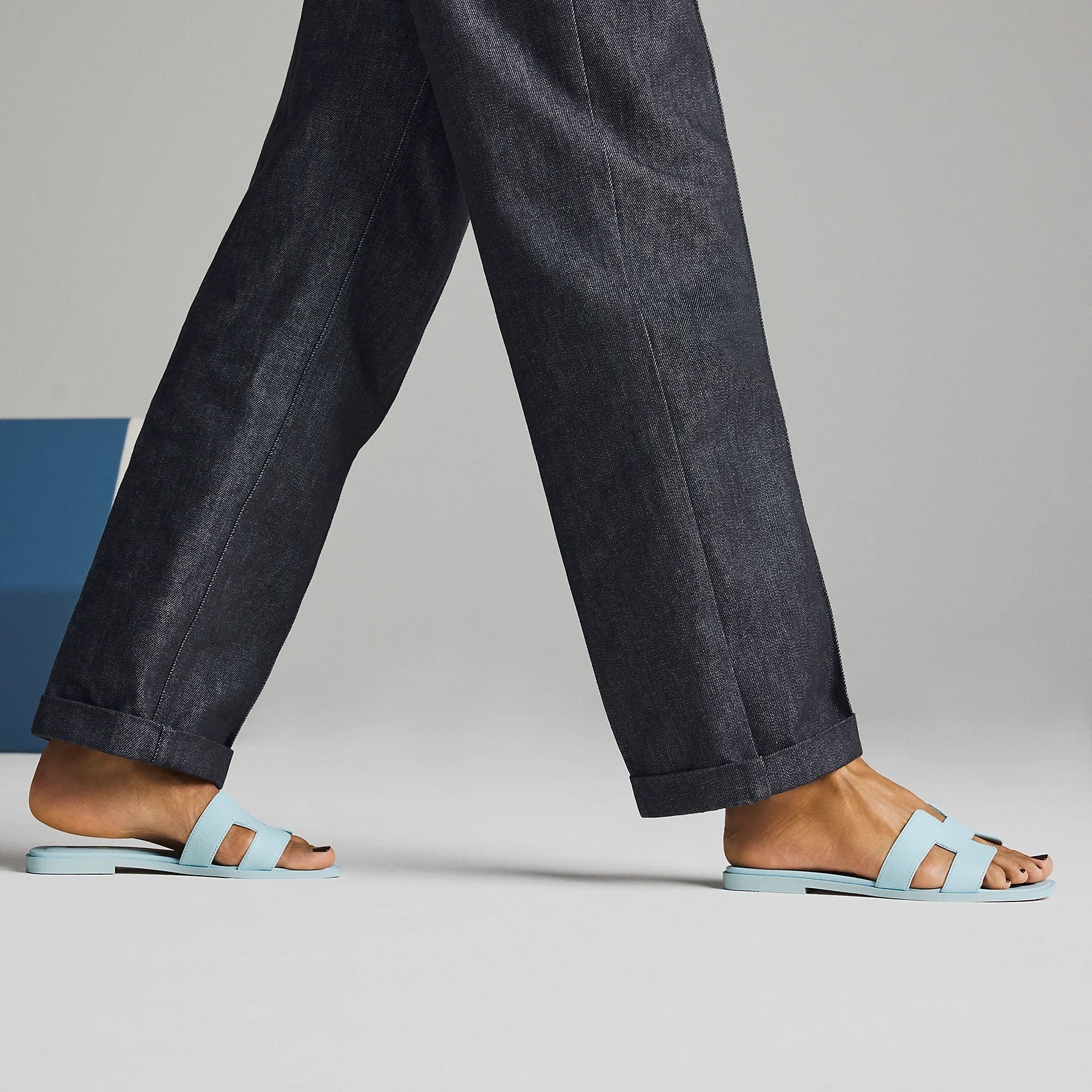 Sandales Oran Bleu Brume