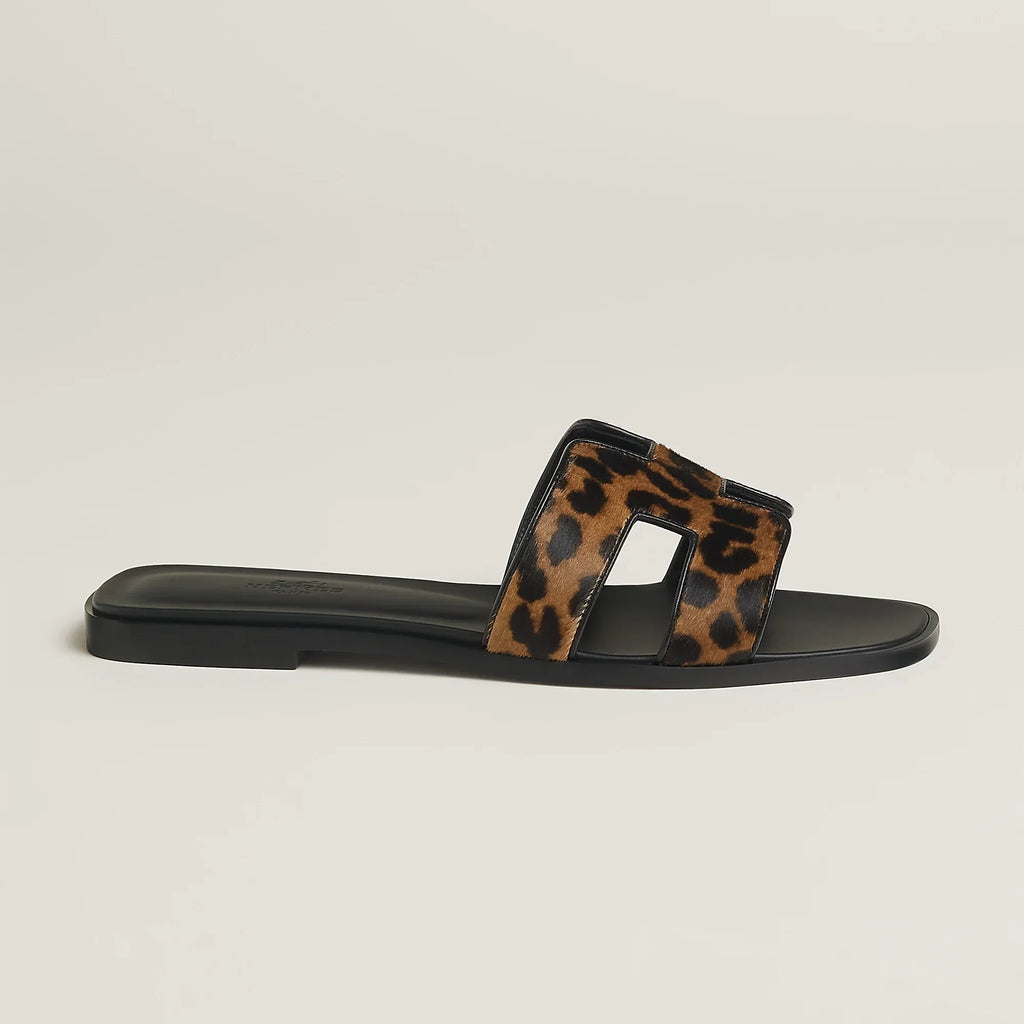 Sandales Oran Gold Et Noir
