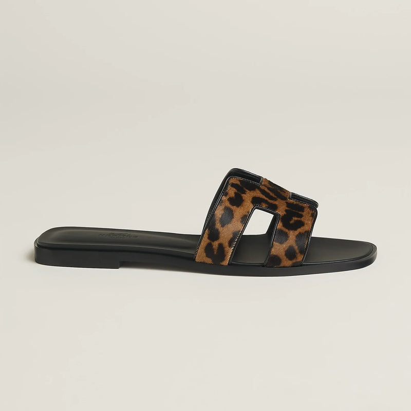 Sandales Oran Gold Et Noir